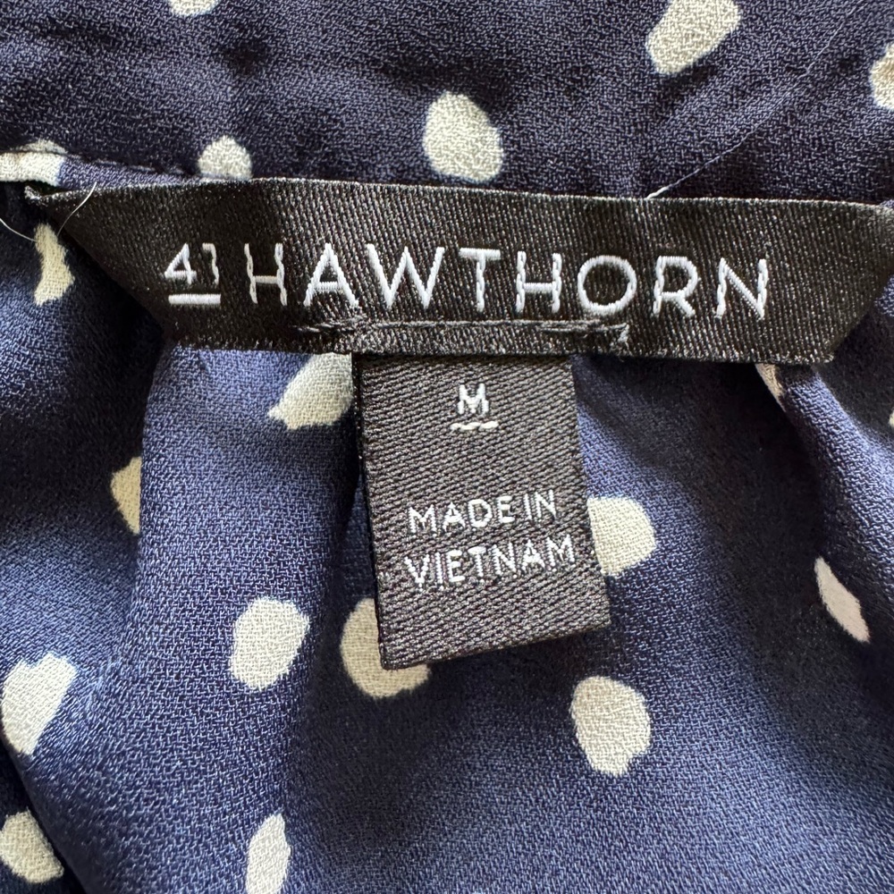 41 Hawthorn Sleeveless Blue and White Tank Top - Picture 4 of 5